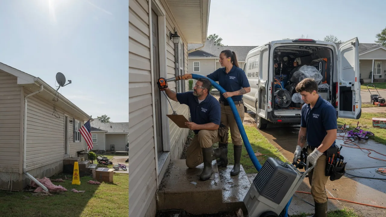 Ceiling Water Damage Restoration in Wanblee, SD near me